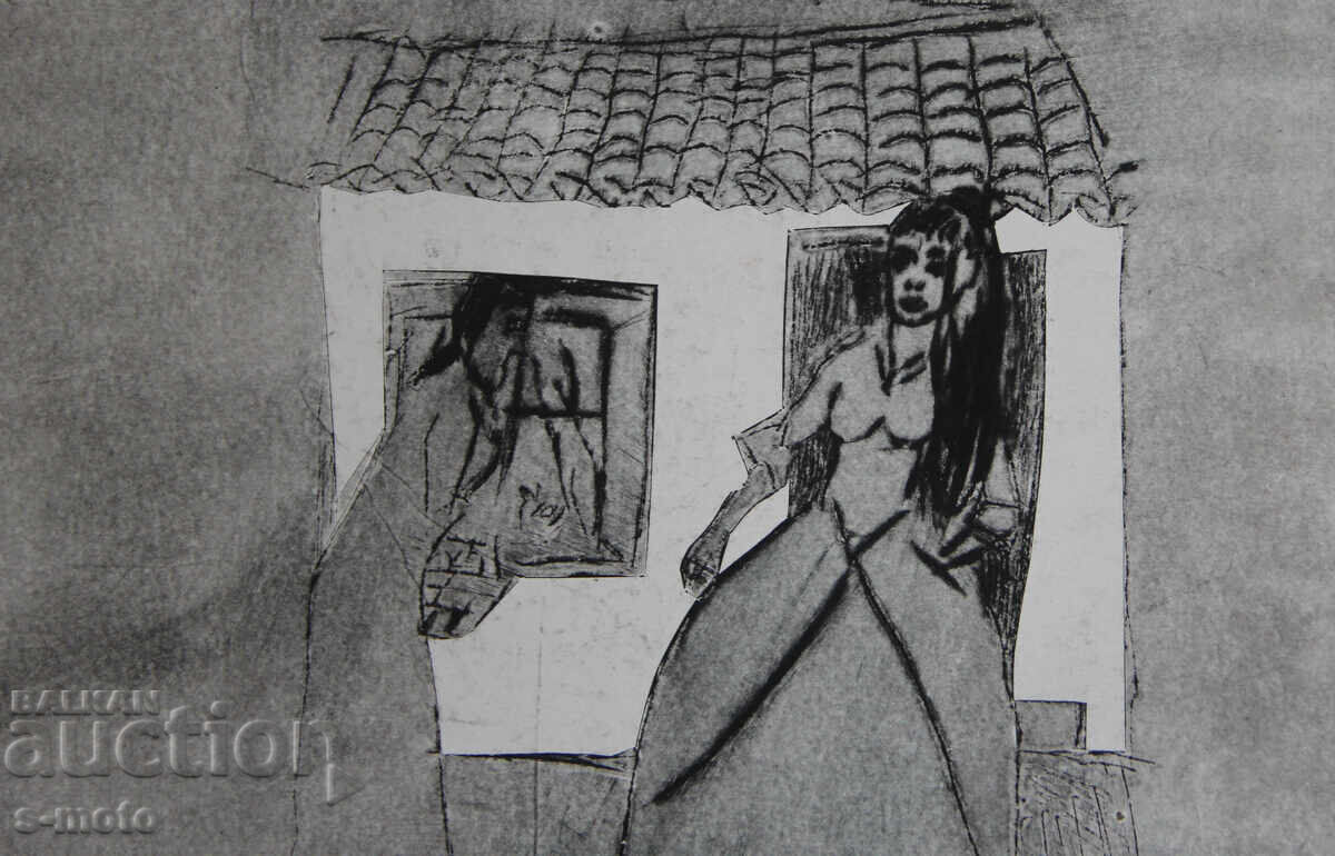 Γραφικά, μικτές τεχνικές, γυναικείες φιγούρες - 7