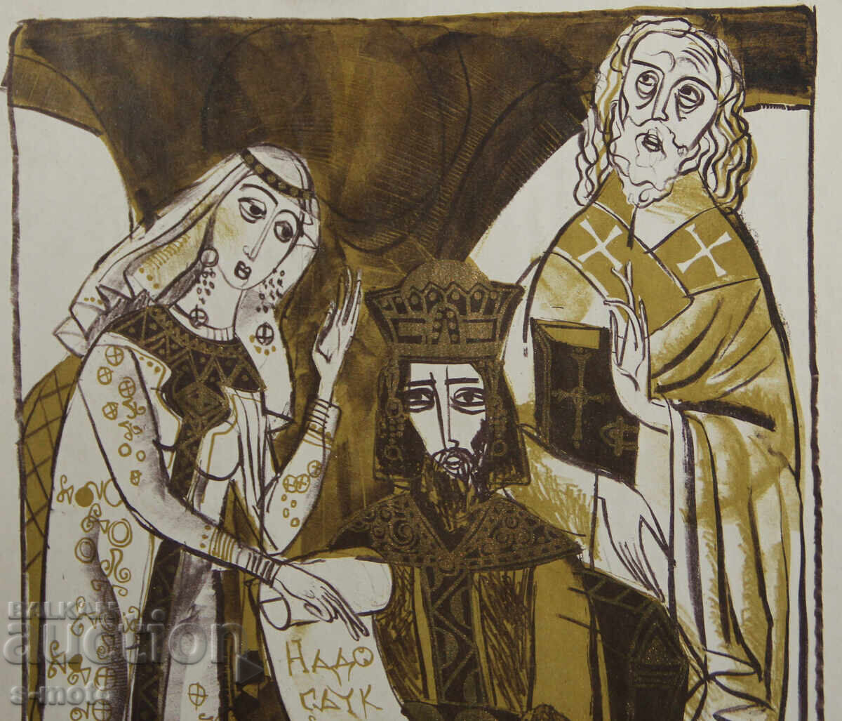 Old graphic, lithograph, illustration - 5