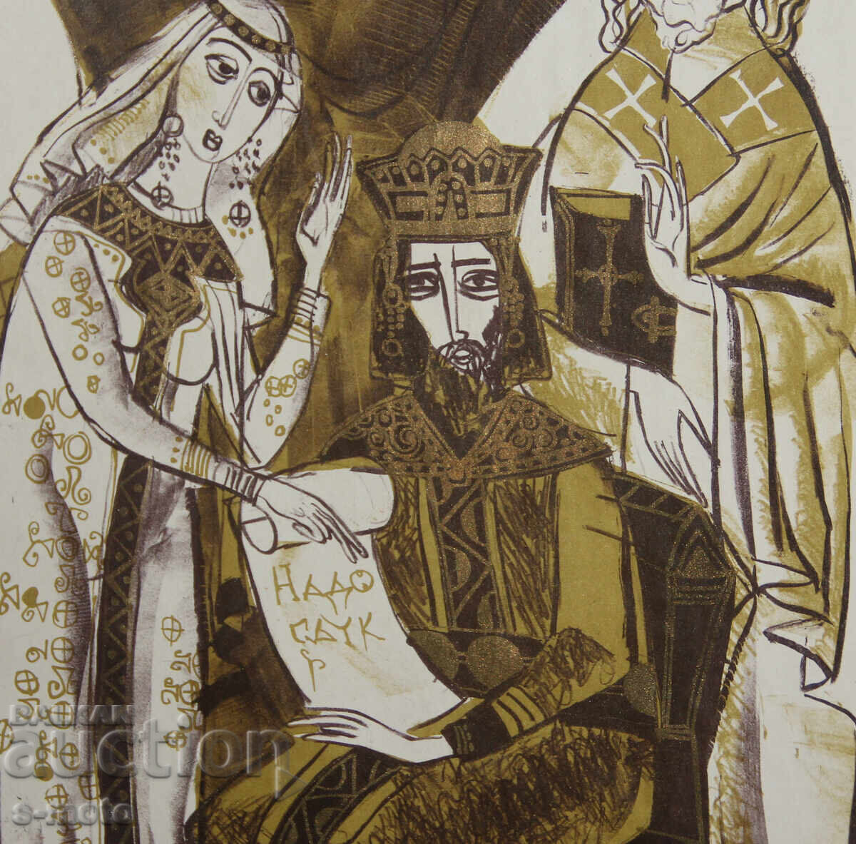 Old graphic, lithograph, illustration - 6