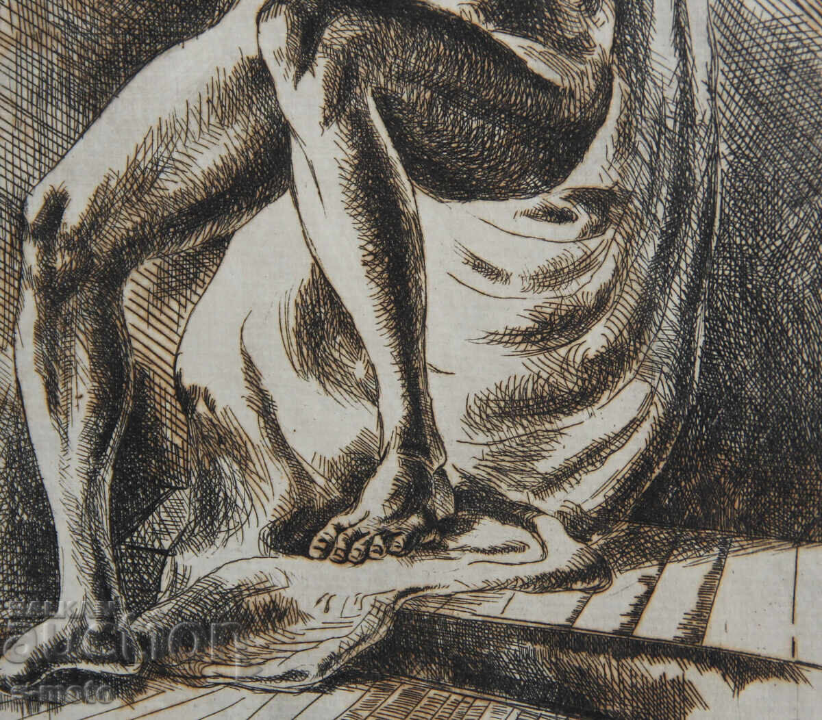 Γραφικά, ξηρή χάραξη, γυμνό σώμα, πορτρέτο - 7