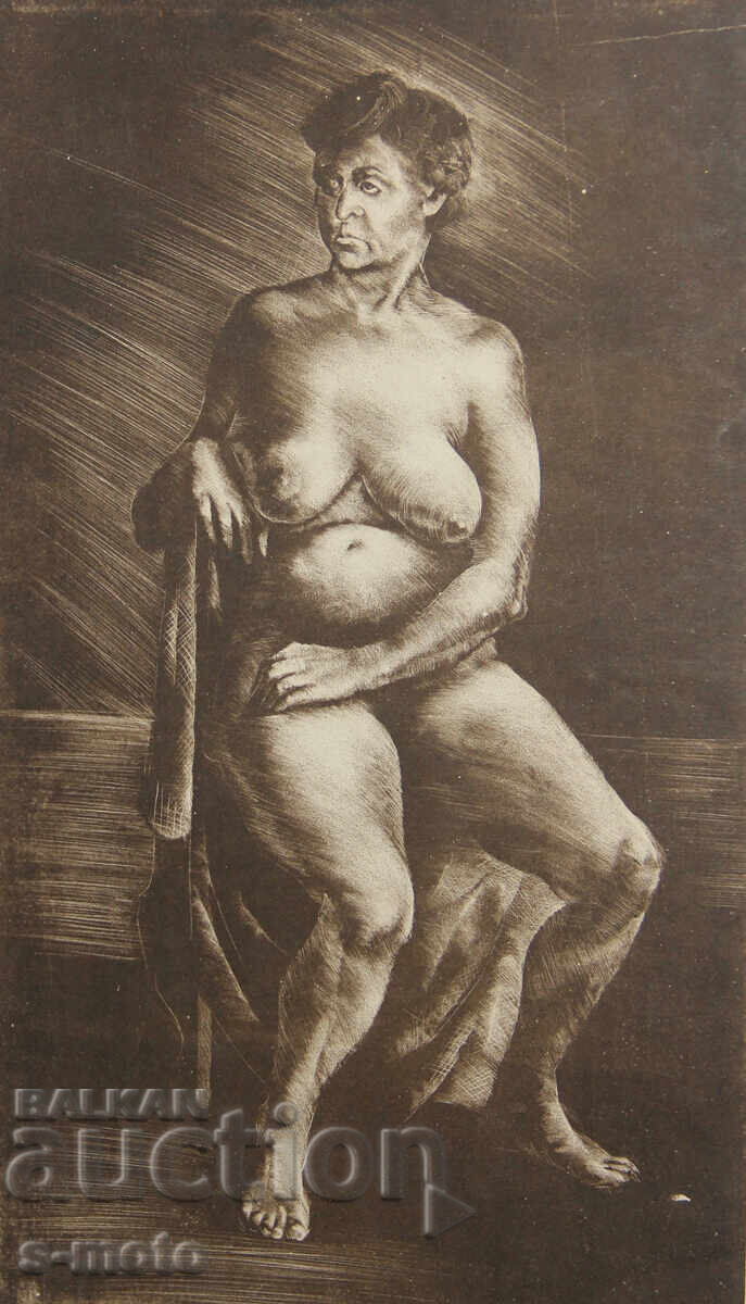 Γραφικά, μικτές τεχνικές, γυμνό σώμα, πορτρέτο