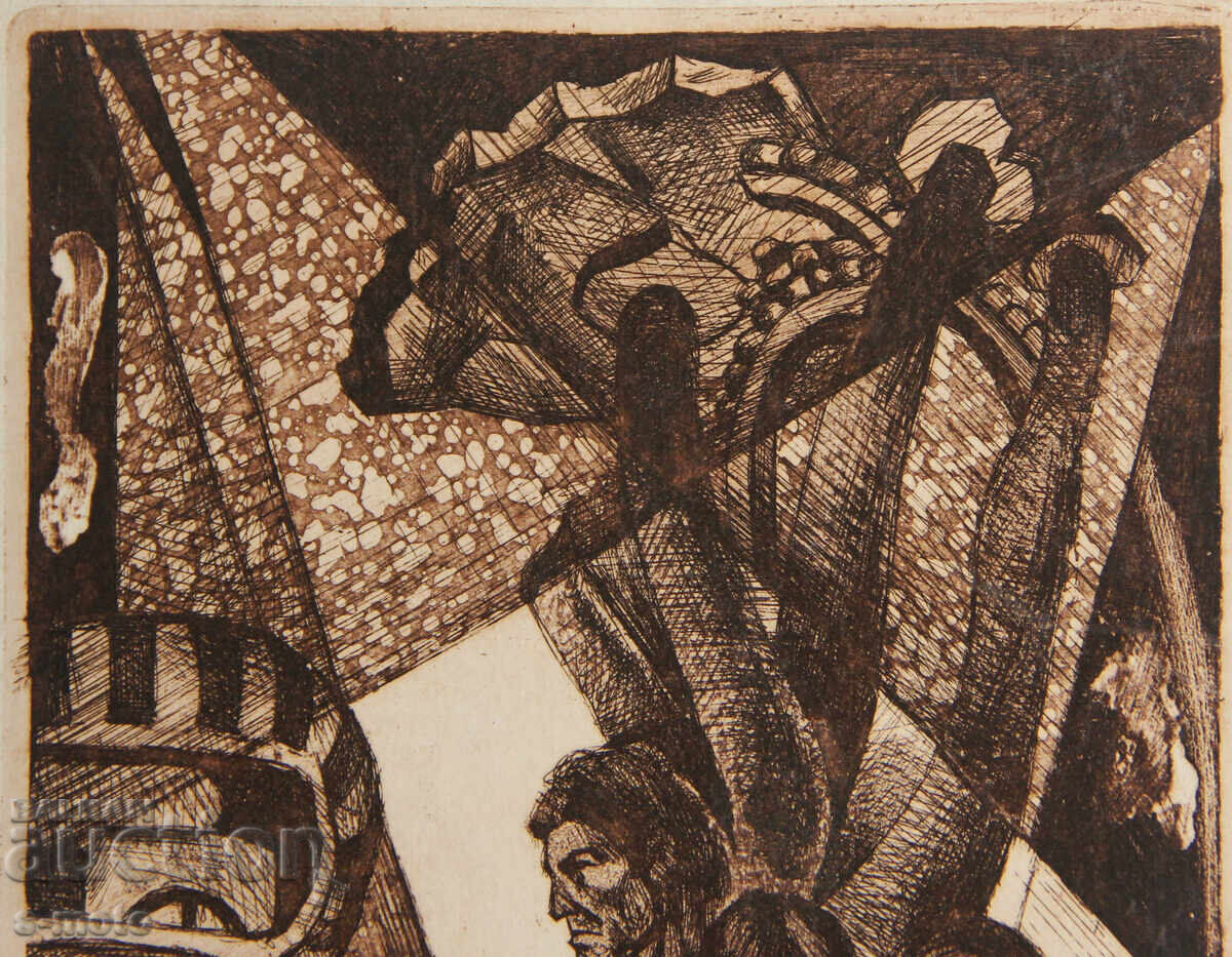 Γραφική, χαρακτικό, φιγούρα σύνθεση - 5