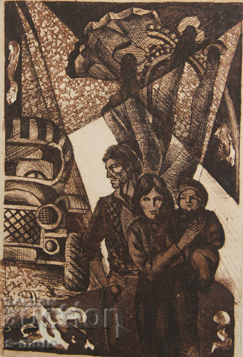 Γραφική, χαρακτικό, φιγούρα σύνθεση