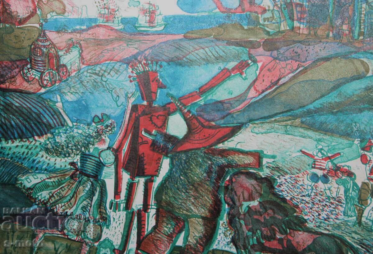 Grafică, litografie, ilustrație "Vrăjitorul din Oz" - 5