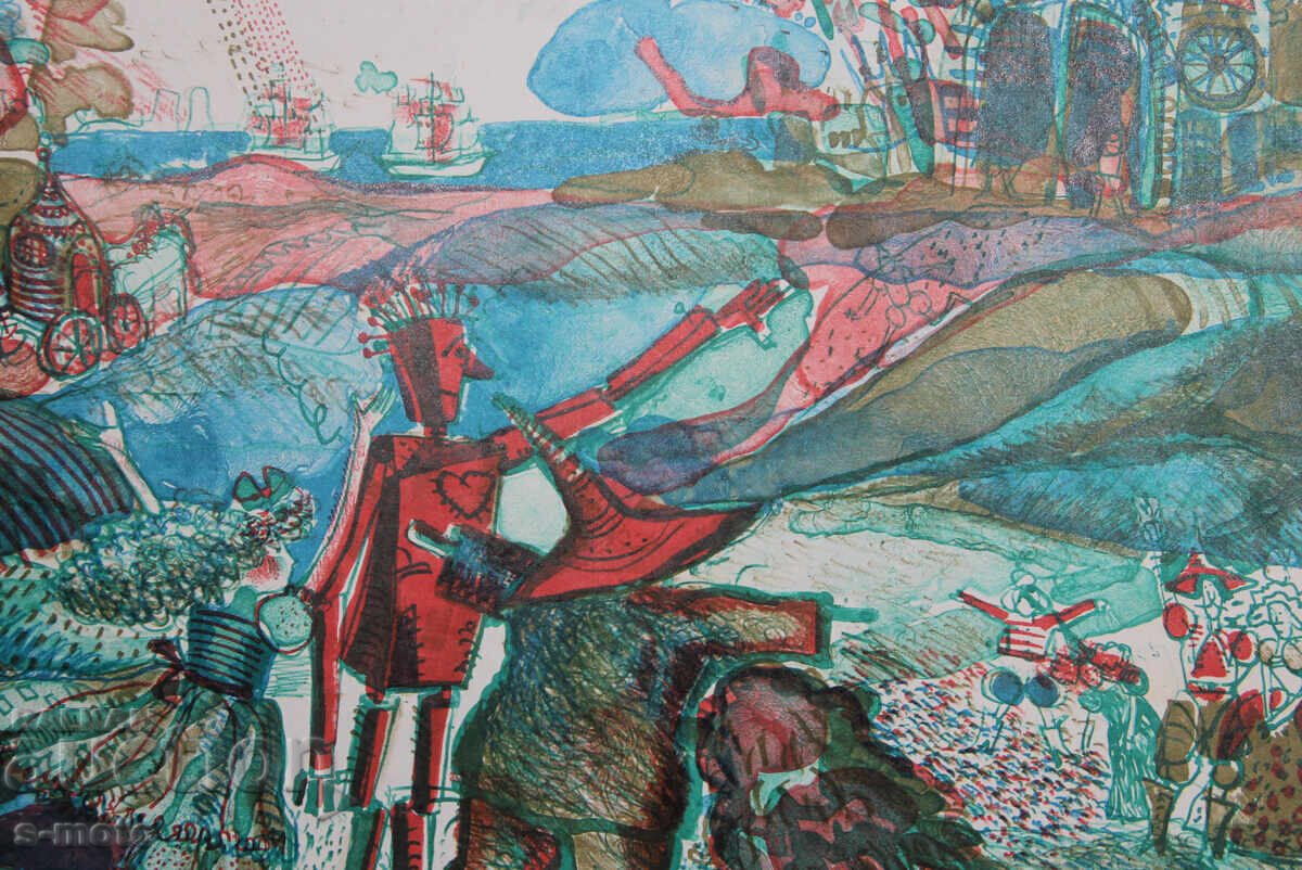 Grafică, litografie, ilustrație "Vrăjitorul din Oz" - 7