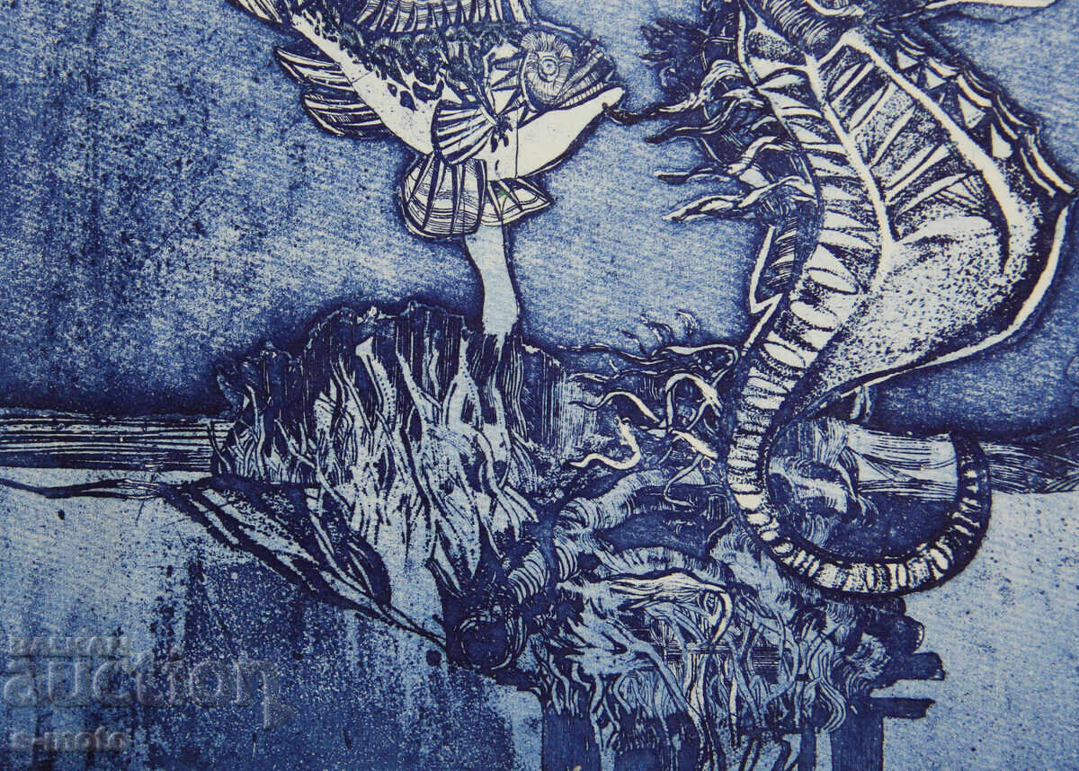 Παράδοση Γραφικά, μικτή τεχνική "Θαλάσσιος κόσμος"