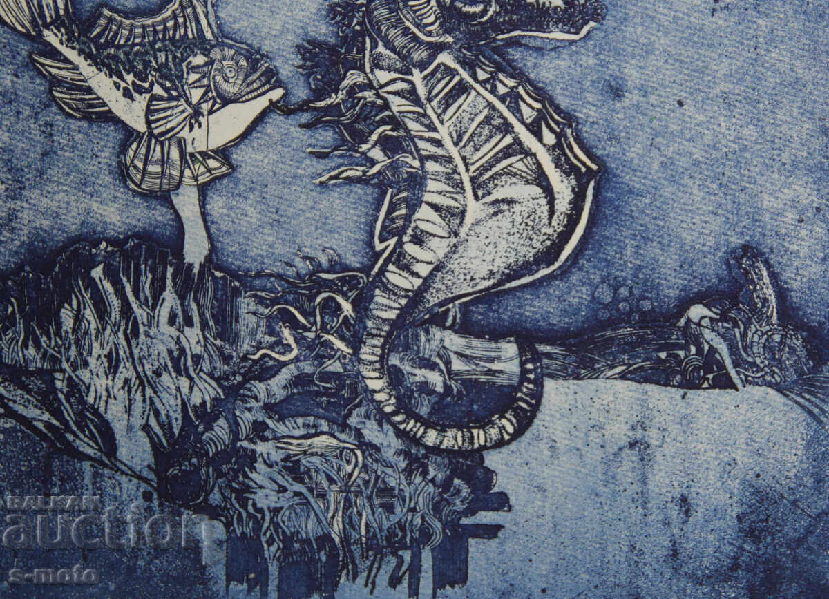 Γραφικά, μικτή τεχνική "Θαλάσσιος κόσμος" - 5