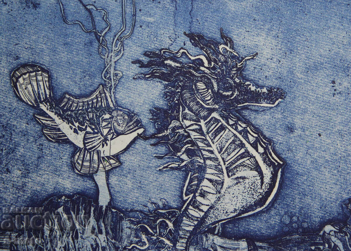 Γραφικά, μικτή τεχνική "Θαλάσσιος κόσμος" - 6