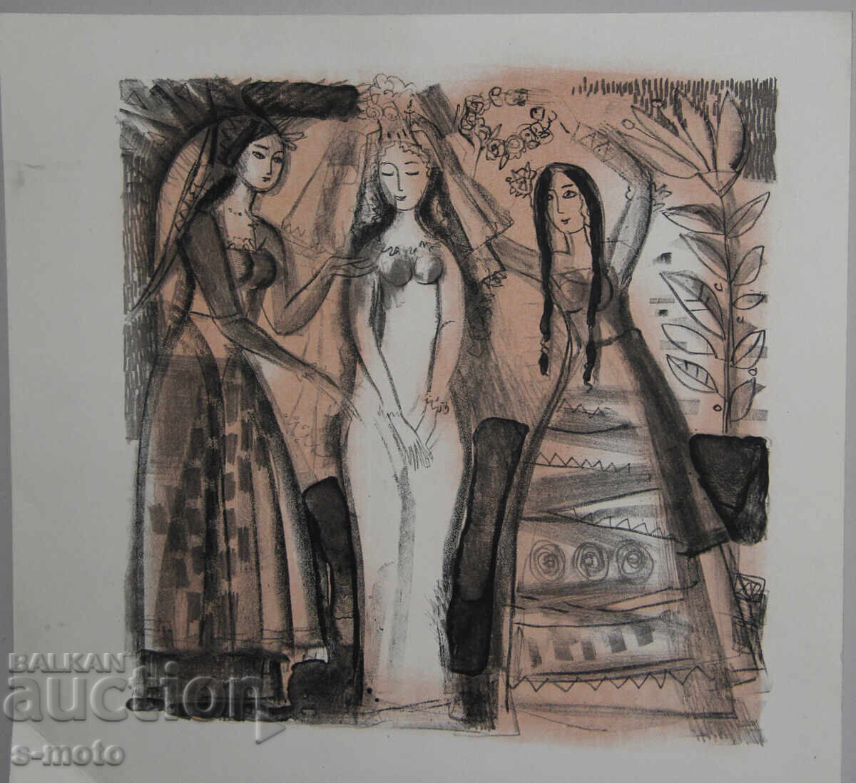 Auction Graphics, lithograph, illustration "Ritual" Auction Graphics, lithograph, illustration "Ritual"