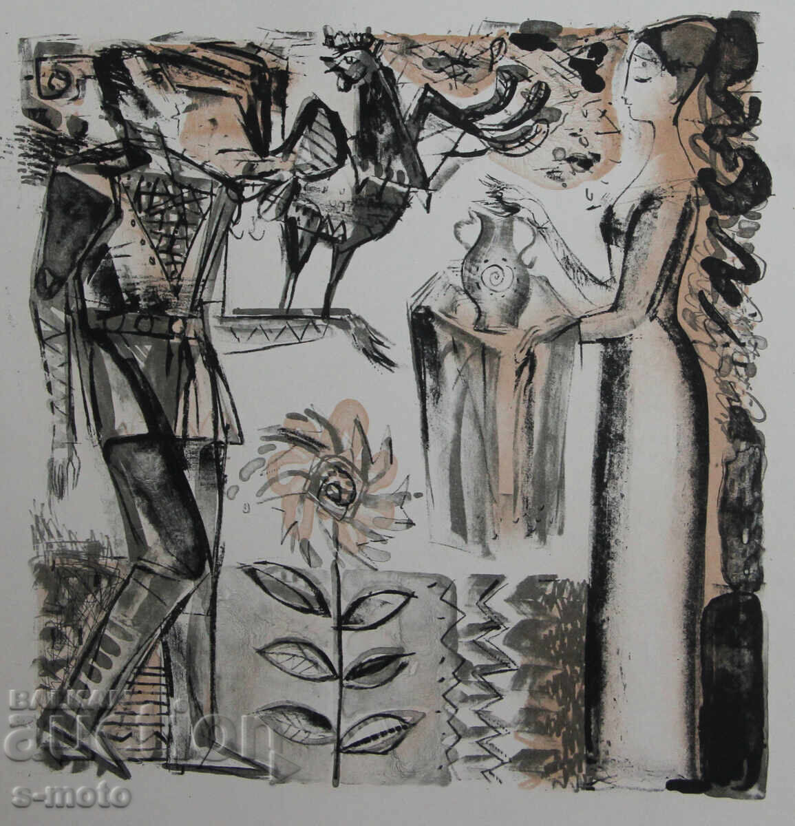 Graphics, lithography, illustration with price 150.00 BGN | € 76.69