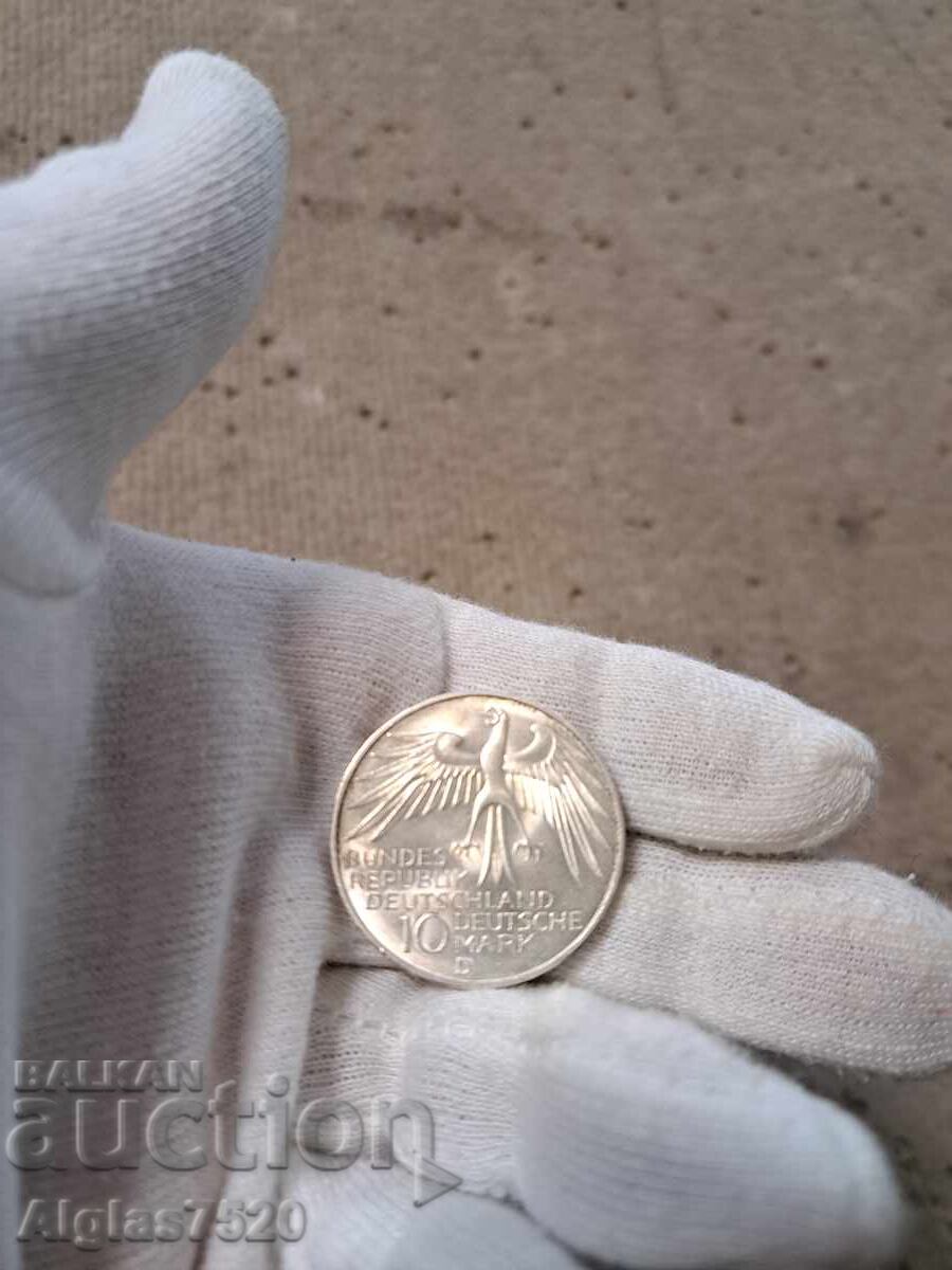 10 Deutsche Mark 1972/silver/West Germany 10 Deutsche Mark 1972/silver/West Germany
