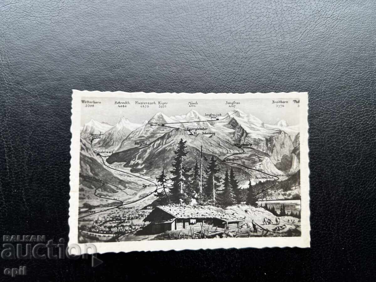 Μικρή Παλιά Κάρτα - Ελβετία - Βέρνη Ομπερλάντ