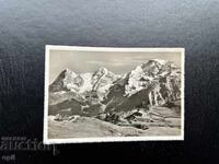 Small Old Postcard - Switzerland - Jungfrau, Mönch, and Eiger