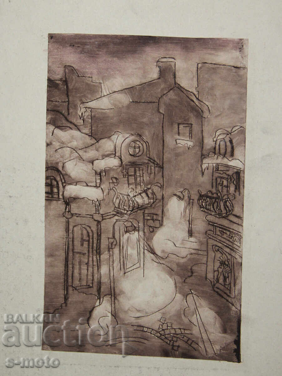 Graphics, mixed media, cityscape - 6 Graphics, mixed media, cityscape - 6