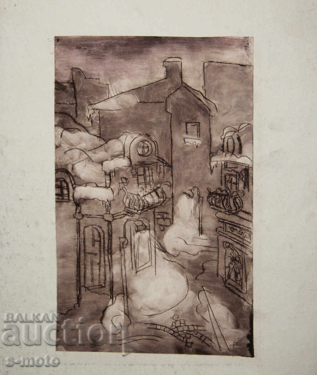 Graphics, mixed media, cityscape - 7 Graphics, mixed media, cityscape - 7