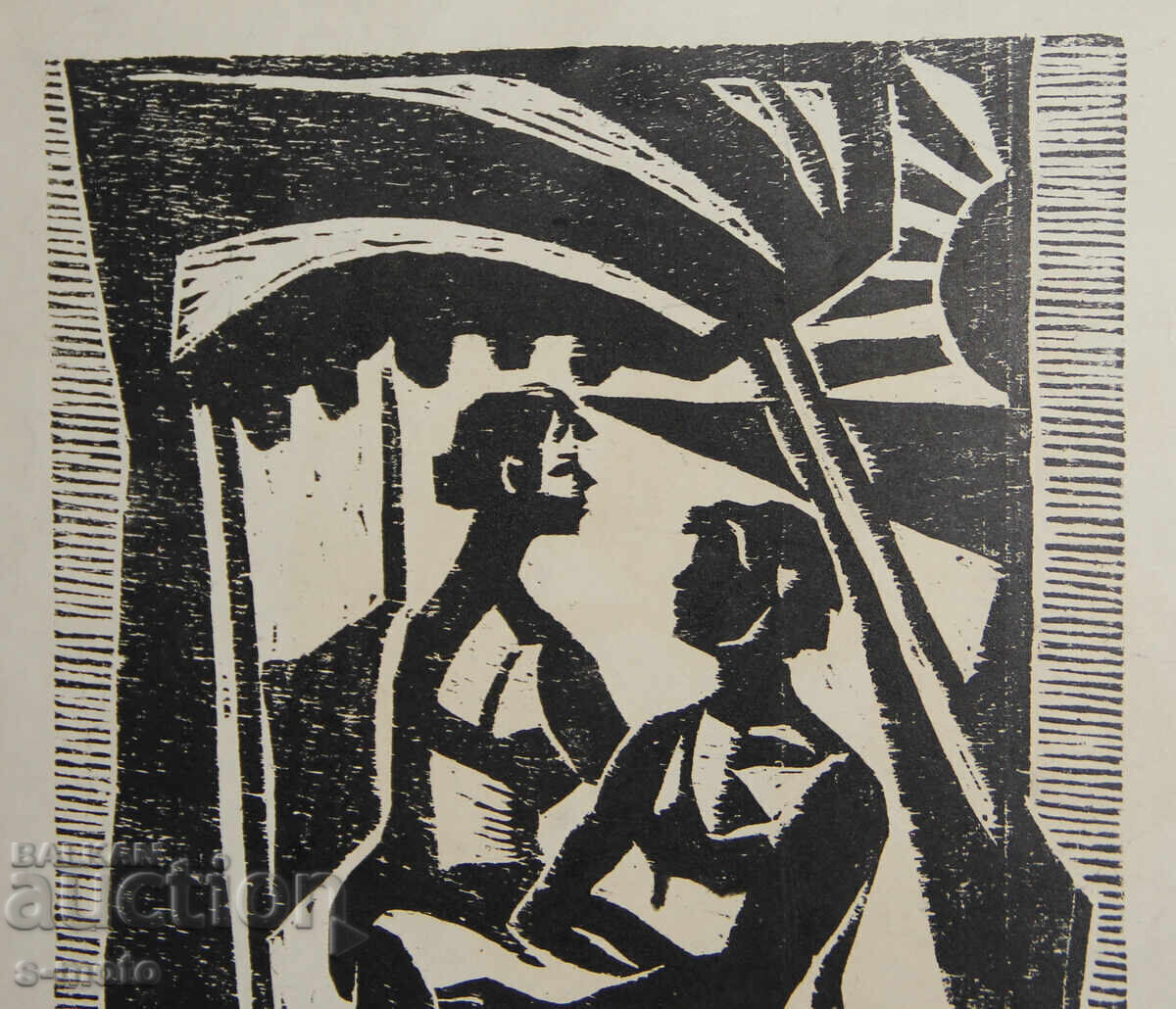 Livrarea Grafică veche, gravură în lemn, figuri Livrarea Grafică veche, gravură în lemn, figuri