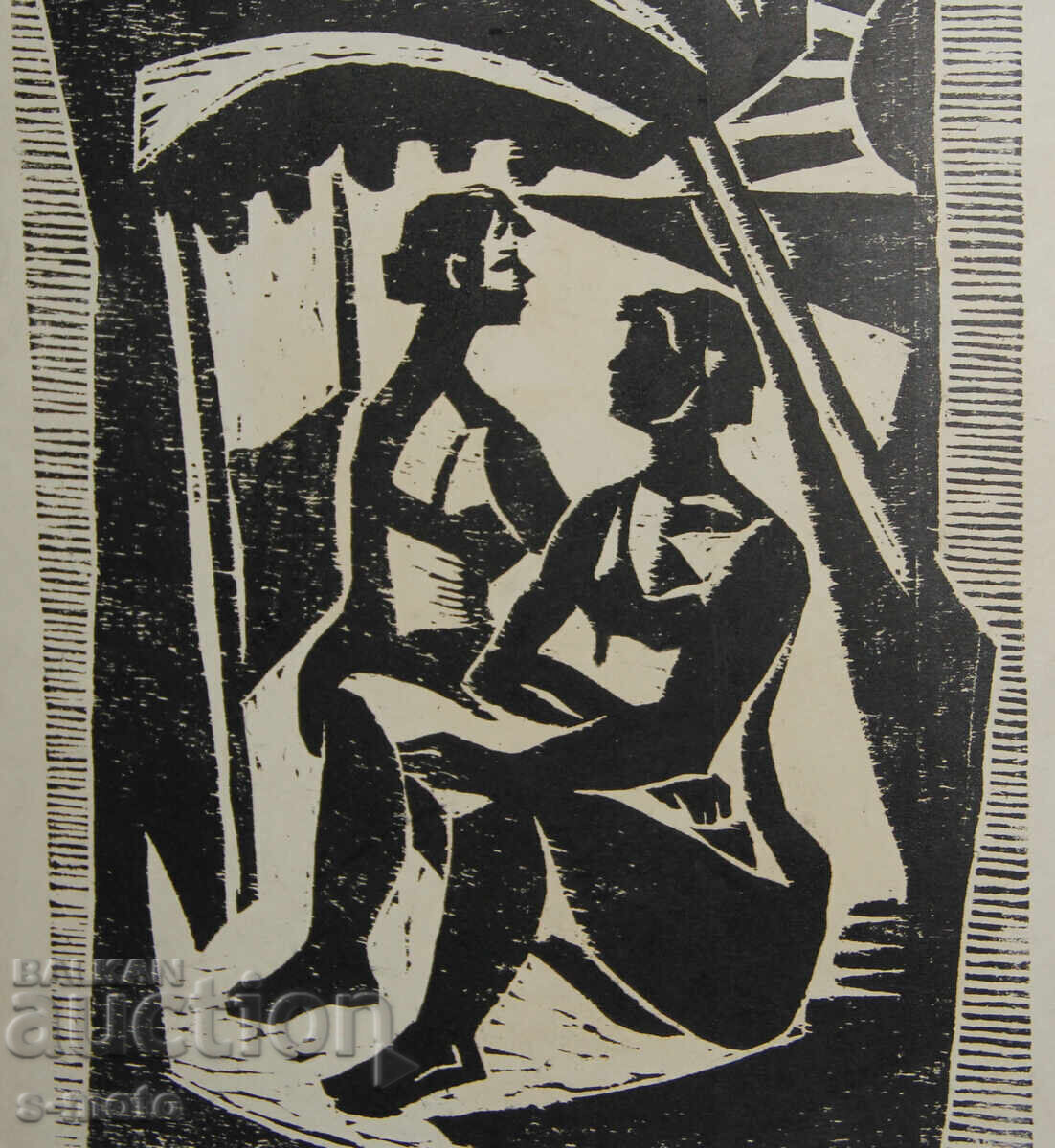 Grafică veche, gravură în lemn, figuri - 6 Grafică veche, gravură în lemn, figuri - 6