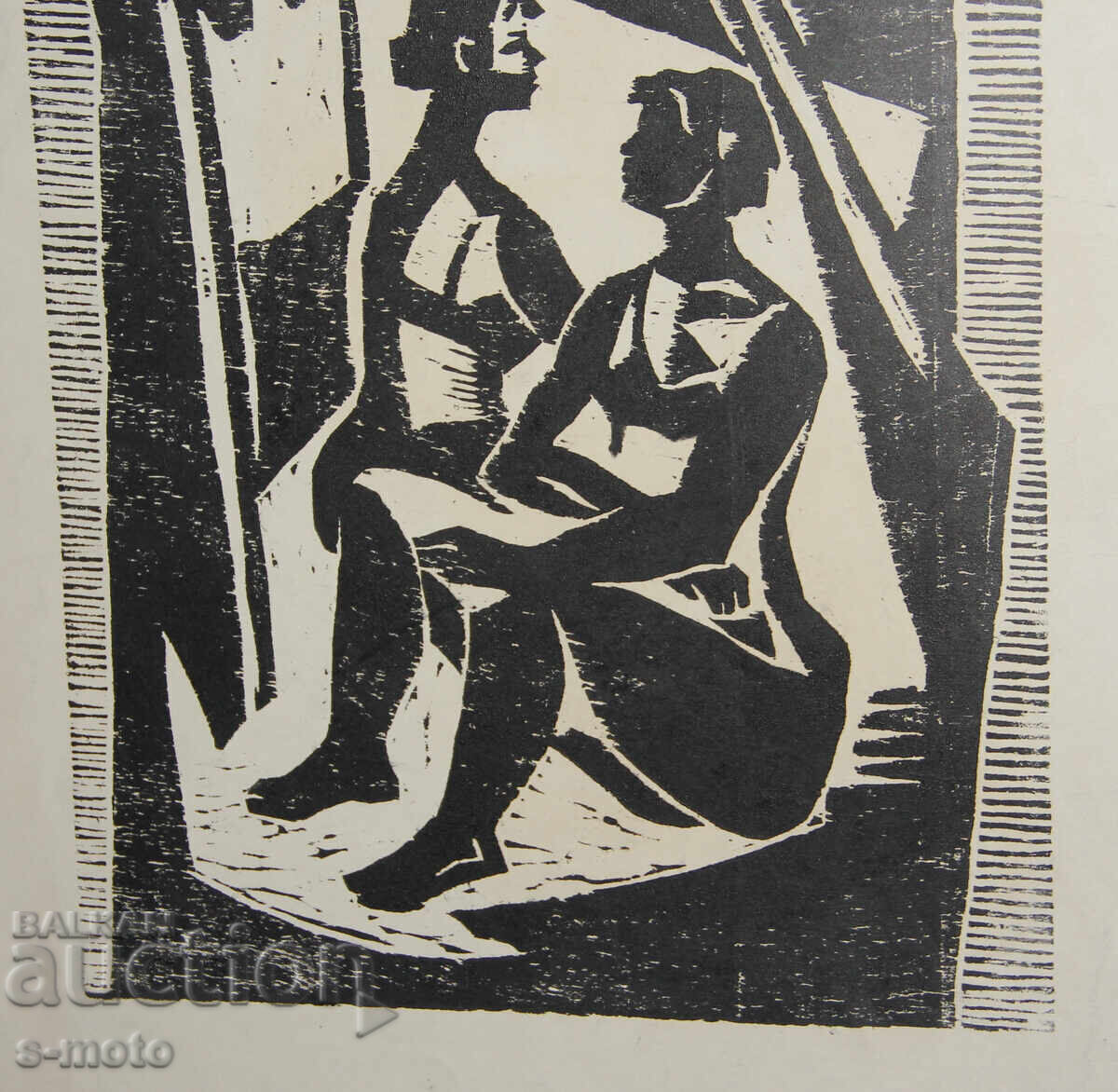 Grafică veche, gravură în lemn, figuri - 7 Grafică veche, gravură în lemn, figuri - 7