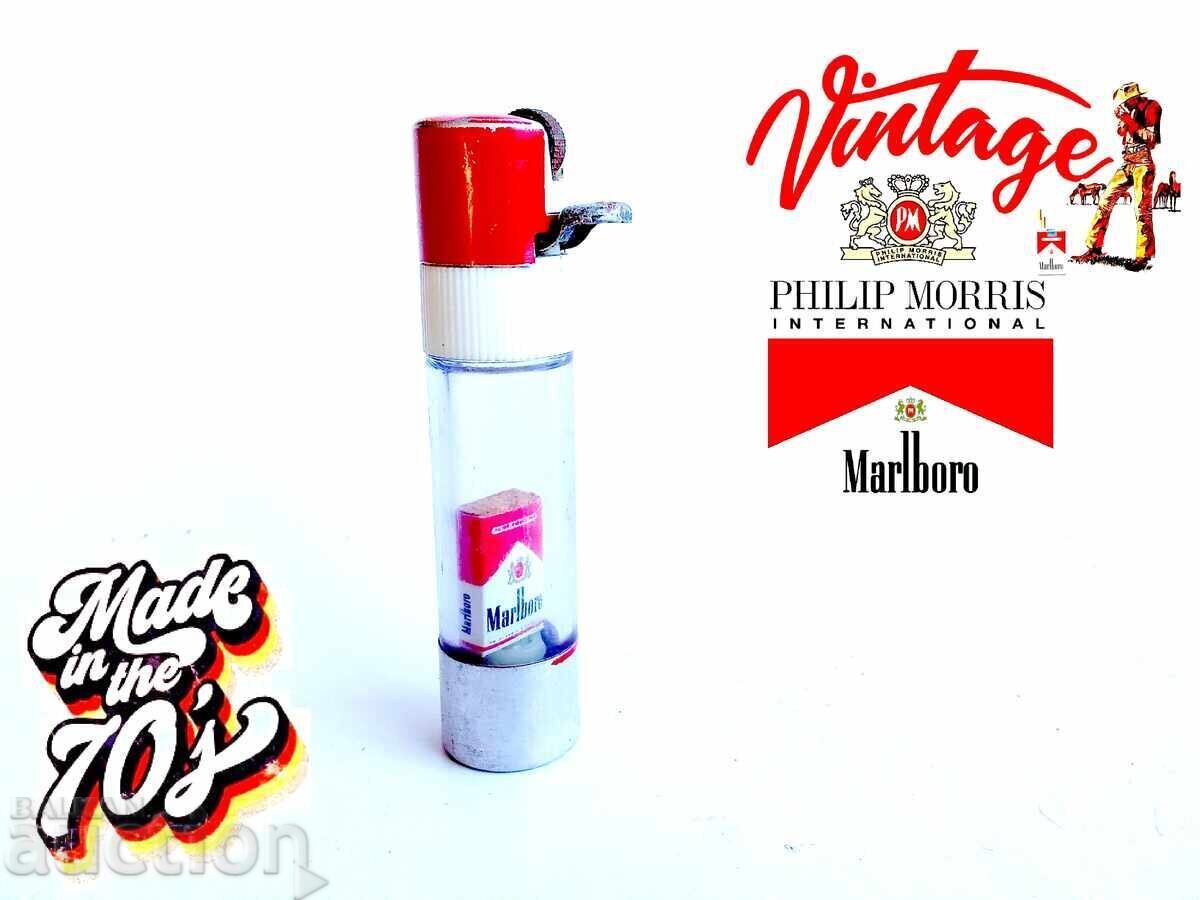 Αναπτήρας Vintage Philip Morris Marlboro με μίνι περιεχόμενο