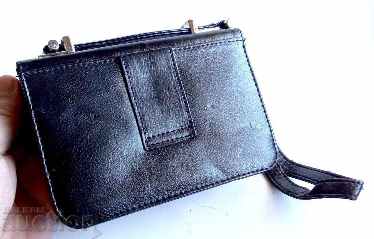 Аукцион мъжка мини чанта за ръка със ключ