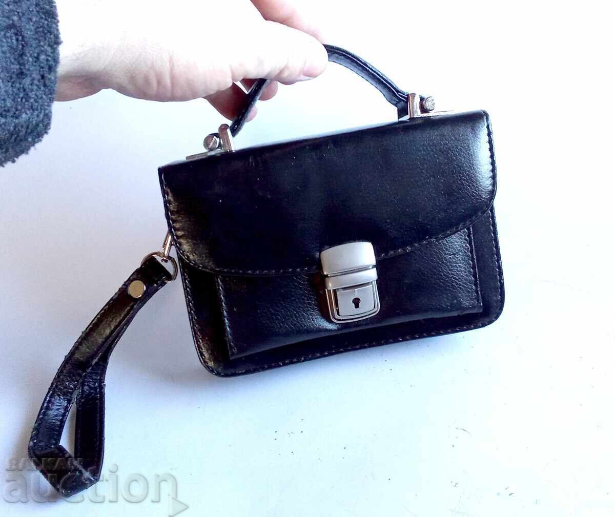 Geantă de mână mică pentru bărbați, cu cheie - 6