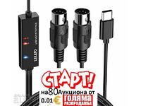 Interfață MIDI USB-C nefolosită 2m LEKATO LUM-03