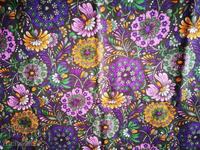 Bucată de pânză veche de bumbac, epoca socialistă, L/ 67cm, Lung/ 392cm