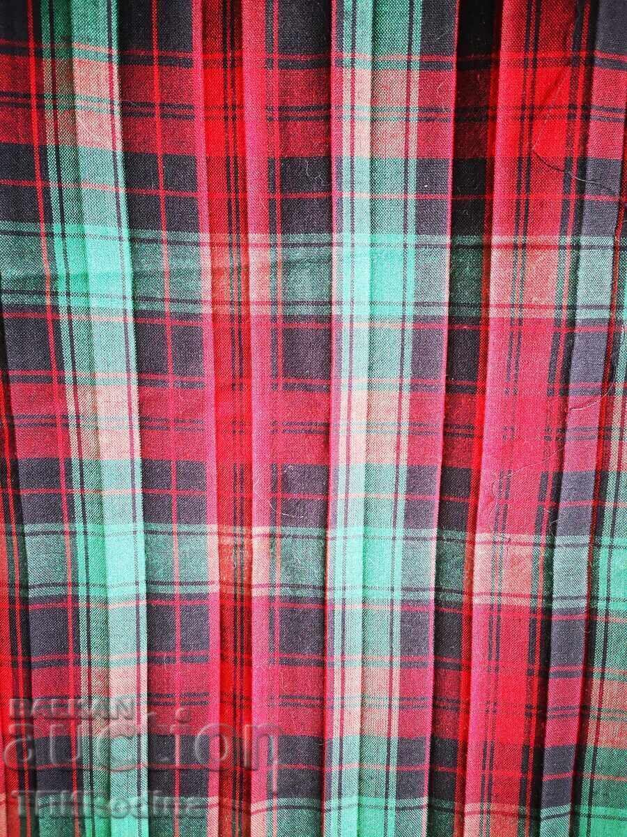 Парче памучен стар плат на плисета, соц епоха