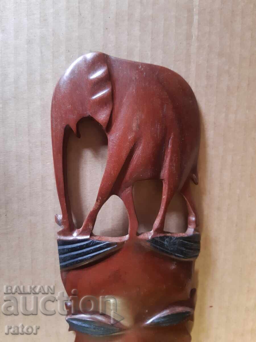 Δημοπρασία Παλιά αφρικανική μάσκα - χειροποίητη