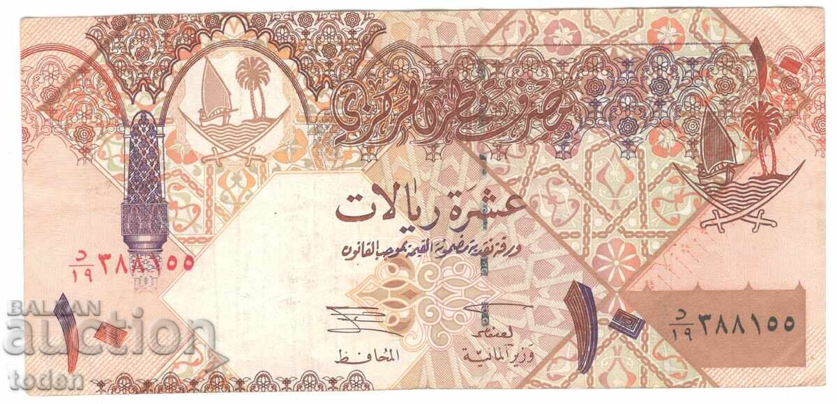 Qatar - 10 Riyals - 2003 - P# 22a - Paper with price 12.50 BGN | € 6.39