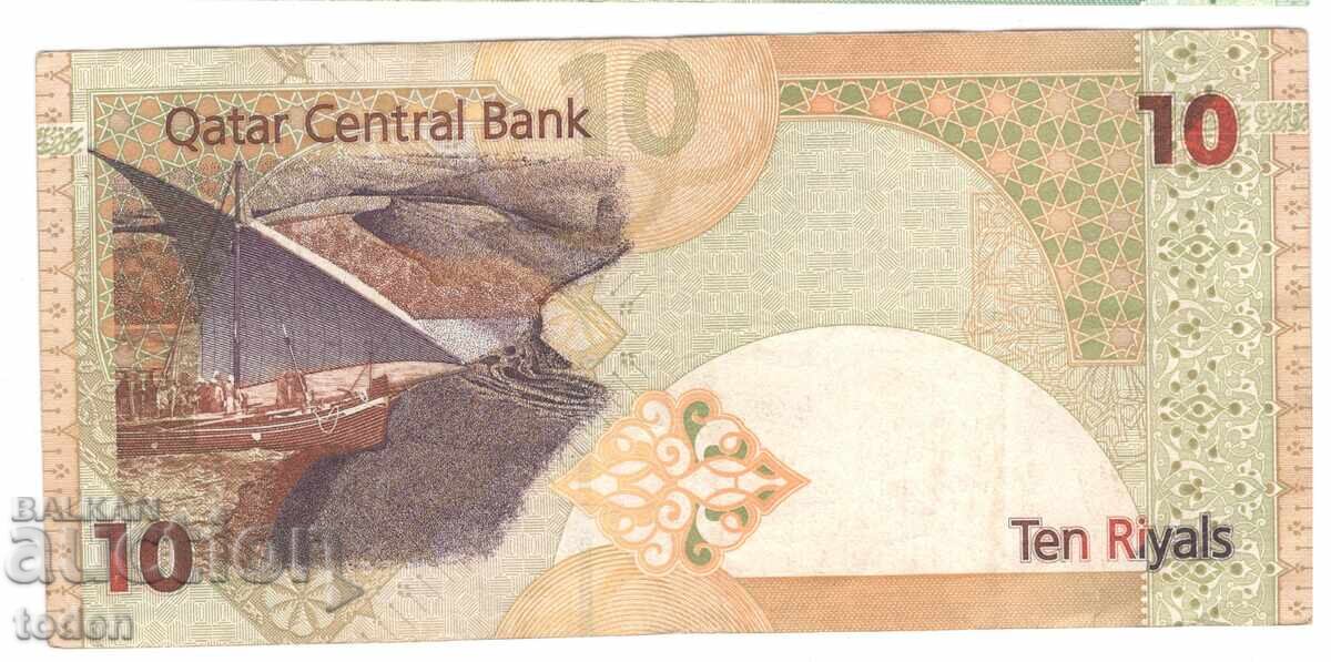 Qatar - 10 Riyals - 2003 - P# 22a - Paper