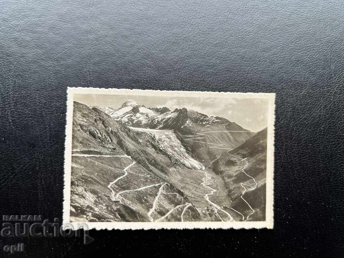 Small Old Postcard - Switzerland - Rhone Glacier Small Old Postcard - Switzerland - Rhone Glacier