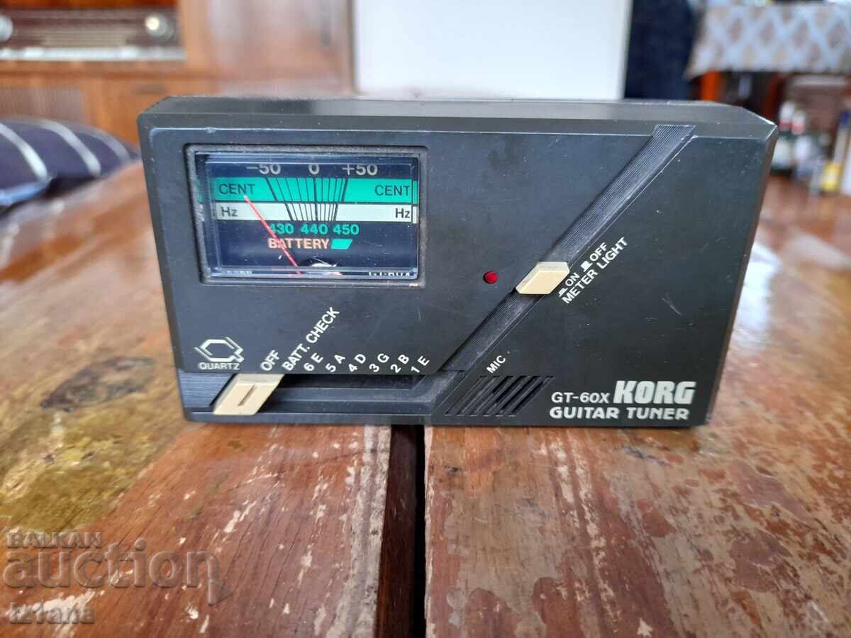 Παλαιό όργανο συντονισμού κιθάρας Korg GT-60X με τιμή 65.00 BGN | € 33.23