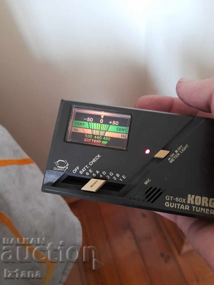 Παλαιό όργανο συντονισμού κιθάρας Korg GT-60X - 7