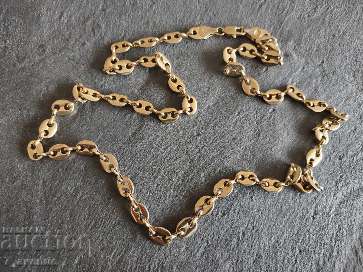 Necklace, chain, 18k gold plating with such a stamp, 08.04.2025 Necklace, chain, 18k gold plating with such a stamp, 08.04.2025