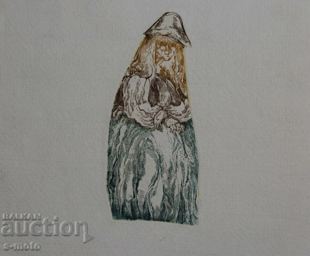 Графика, женски портрет , илюстрация