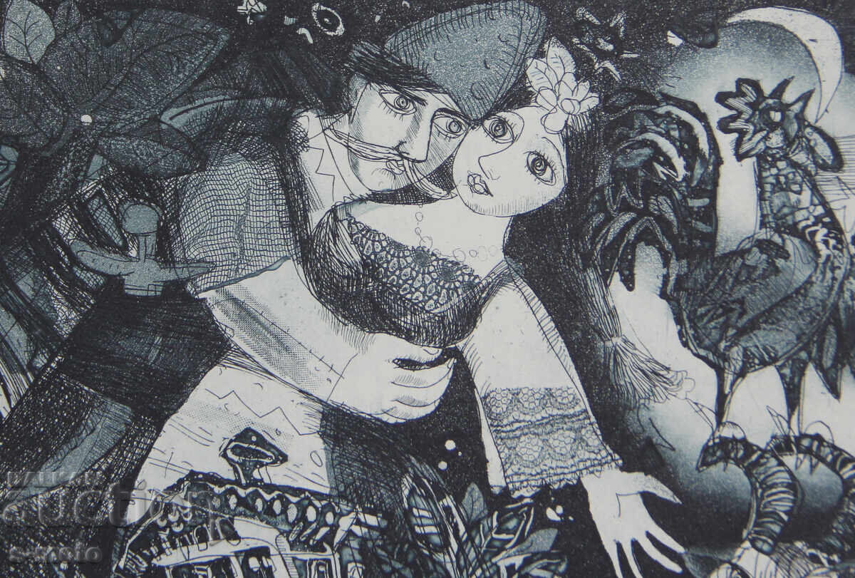 Доставка на Графика, фигурална композиция, илюстрация