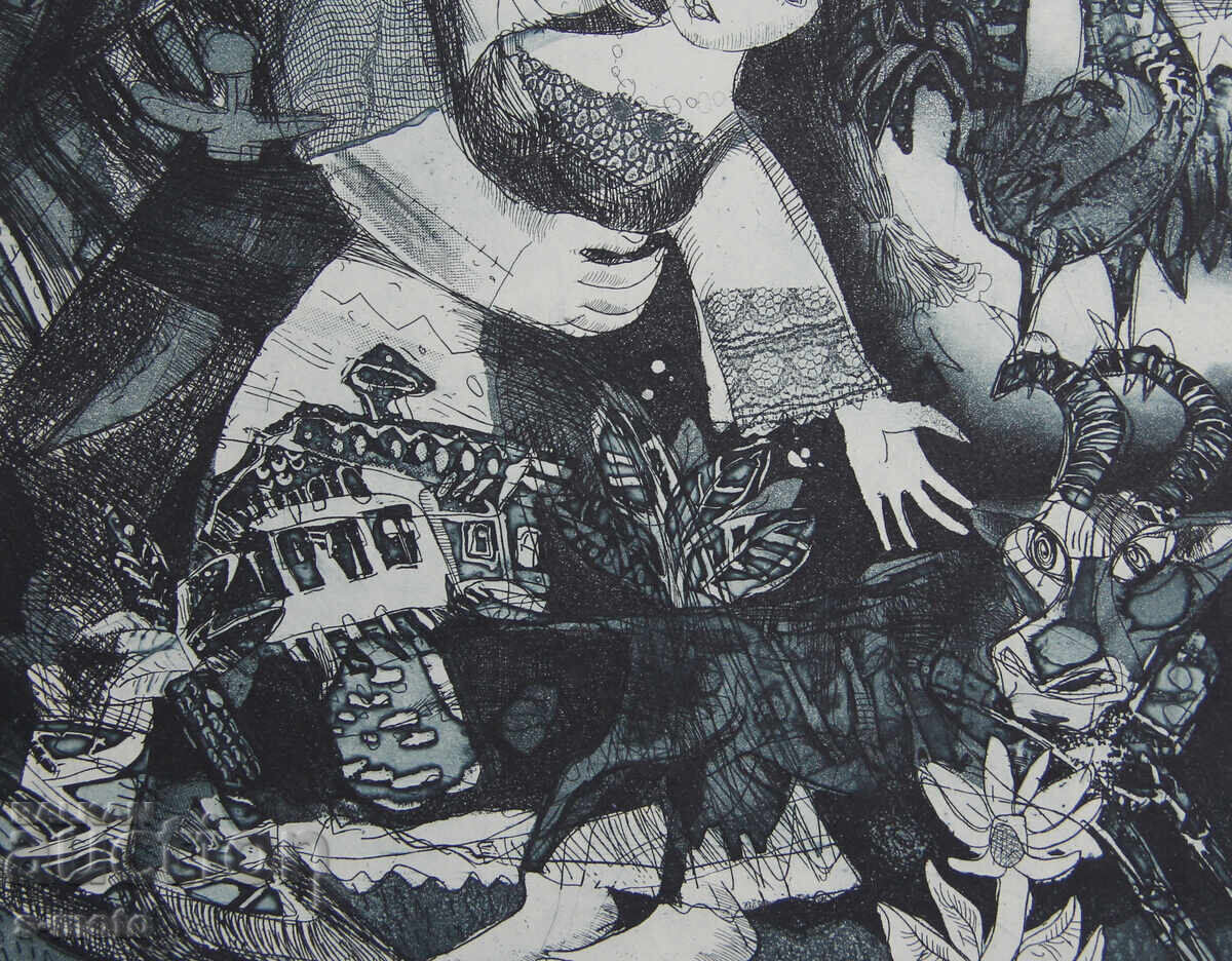 Графика, фигурална композиция, илюстрация - 7