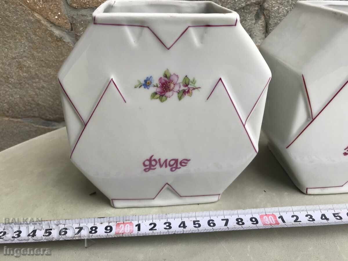 Δημοπρασία Πορσελάνινο φλιτζάνι βάζο κουζίνα από σοσιαλισμό - 2 τμχ Δημοπρασία Πορσελάνινο φλιτζάνι βάζο κουζίνα από σοσιαλισμό - 2 τμχ