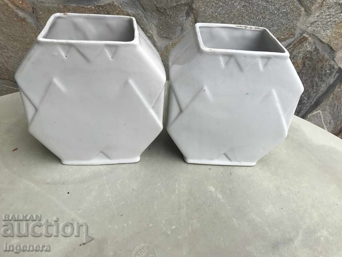 Παράδοση Πορσελάνινο φλιτζάνι βάζο κουζίνα από σοσιαλισμό - 2 τμχ Παράδοση Πορσελάνινο φλιτζάνι βάζο κουζίνα από σοσιαλισμό - 2 τμχ