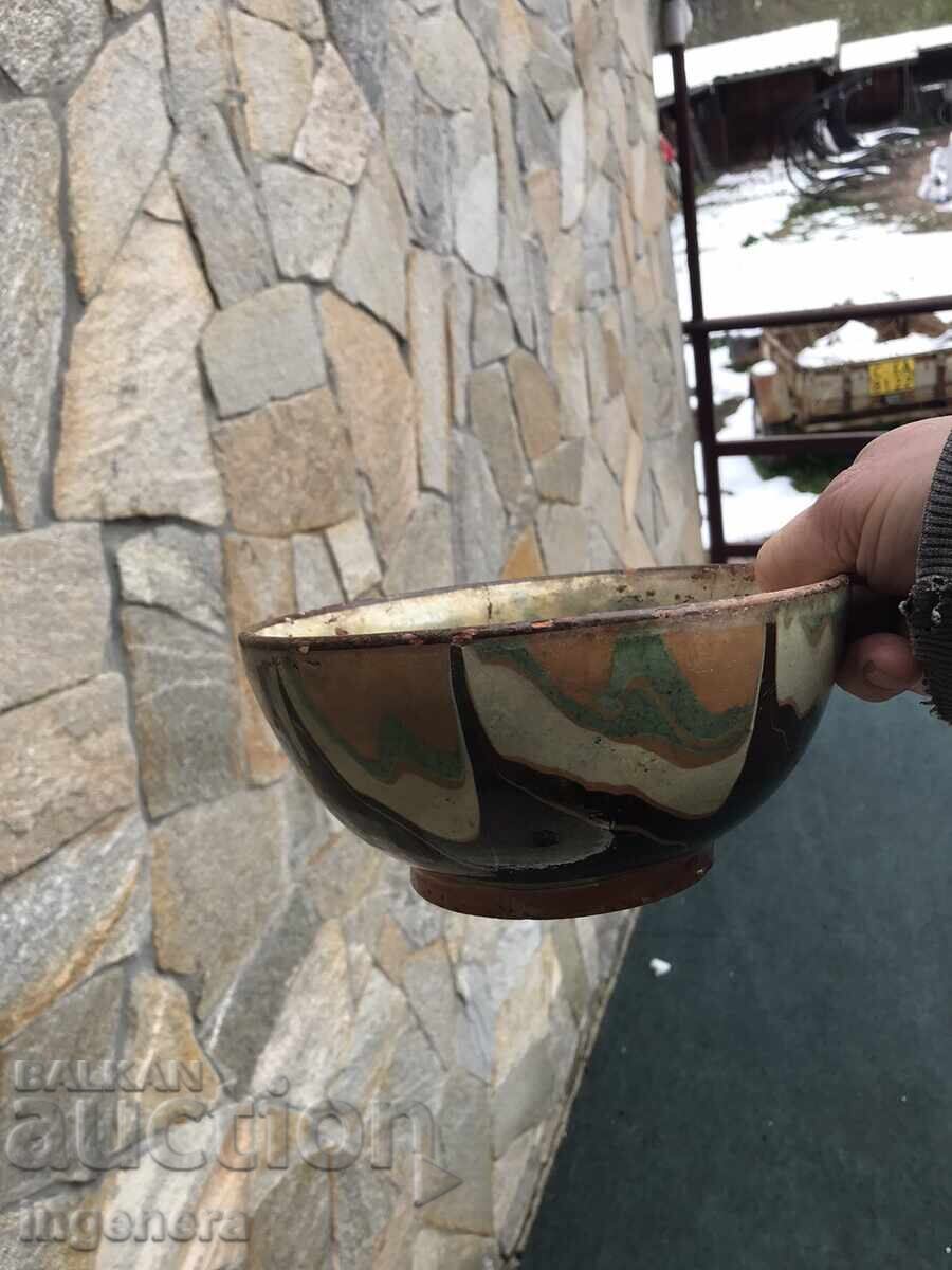 Licitație CEASCĂ DE CERAMICĂ PANICĂ GLEAZNĂ ANTICĂ MARE