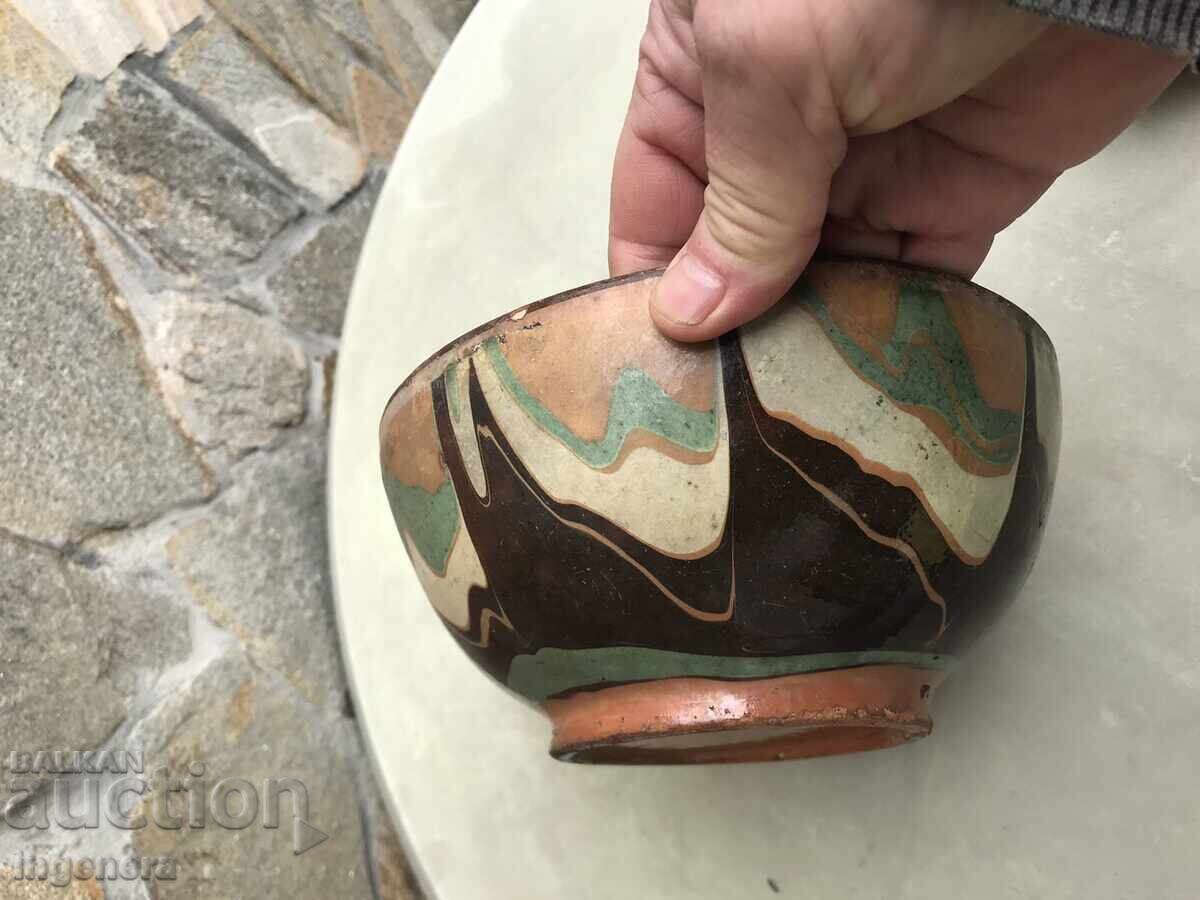 CEASCĂ DE CERAMICĂ PANICĂ GLEAZNĂ ANTICĂ MARE - 6