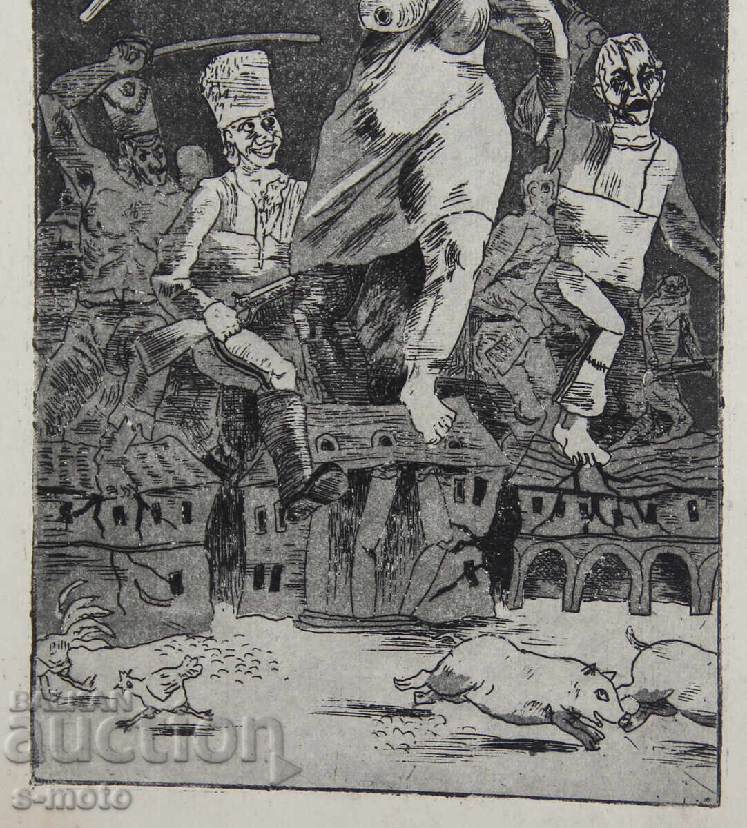 Графика, офорт, шарж, карикатура - 7