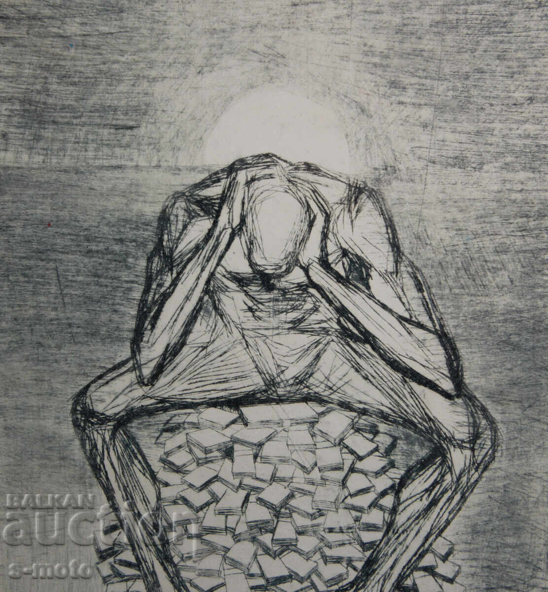 Graphics, mixed media, abstract portrait - 5 Graphics, mixed media, abstract portrait - 5