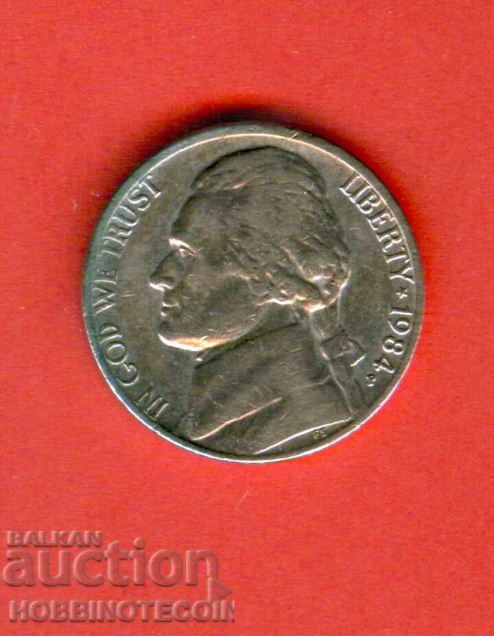 САЩ USA 5 цента емисия - issue 1984 P САЩ USA 5 цента емисия - issue 1984 P