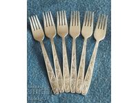 Furculițe melchior argintate din URSS