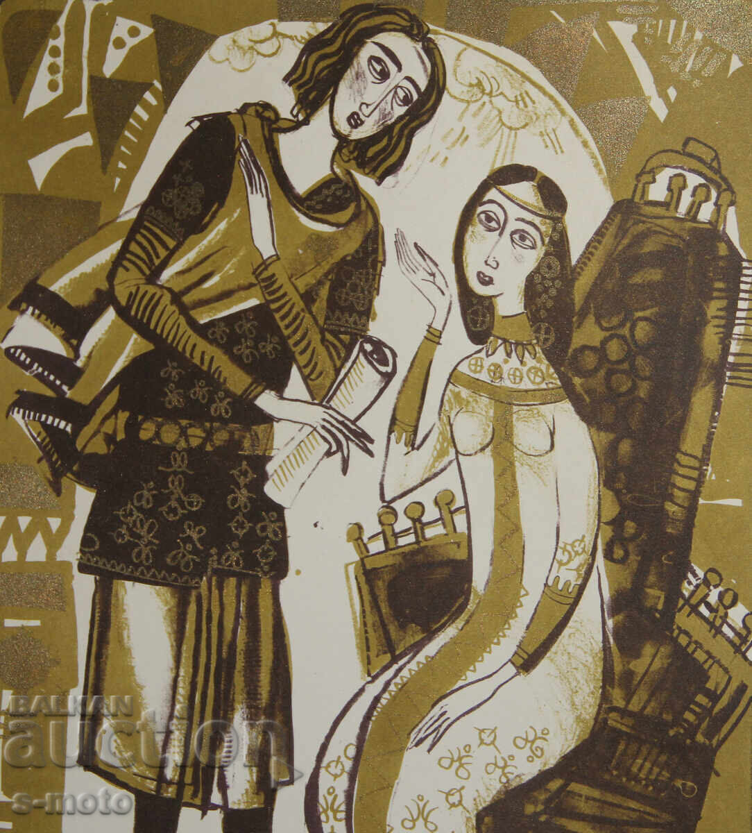 Grafică, figuri litografie, ilustrație - 5