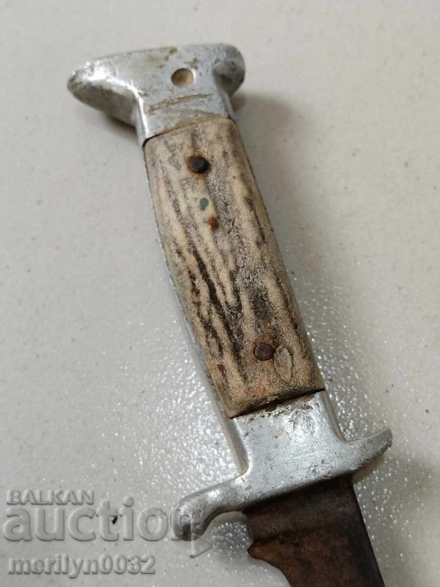 Hunting knife Bukovets, deer antler handle, sheath from the 60s - 5 Hunting knife Bukovets, deer antler handle, sheath from the 60s - 5