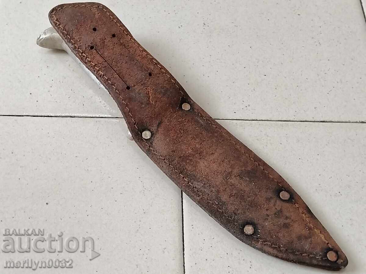 Hunting knife Bukovets, deer antler handle, sheath from the 60s - 7 Hunting knife Bukovets, deer antler handle, sheath from the 60s - 7