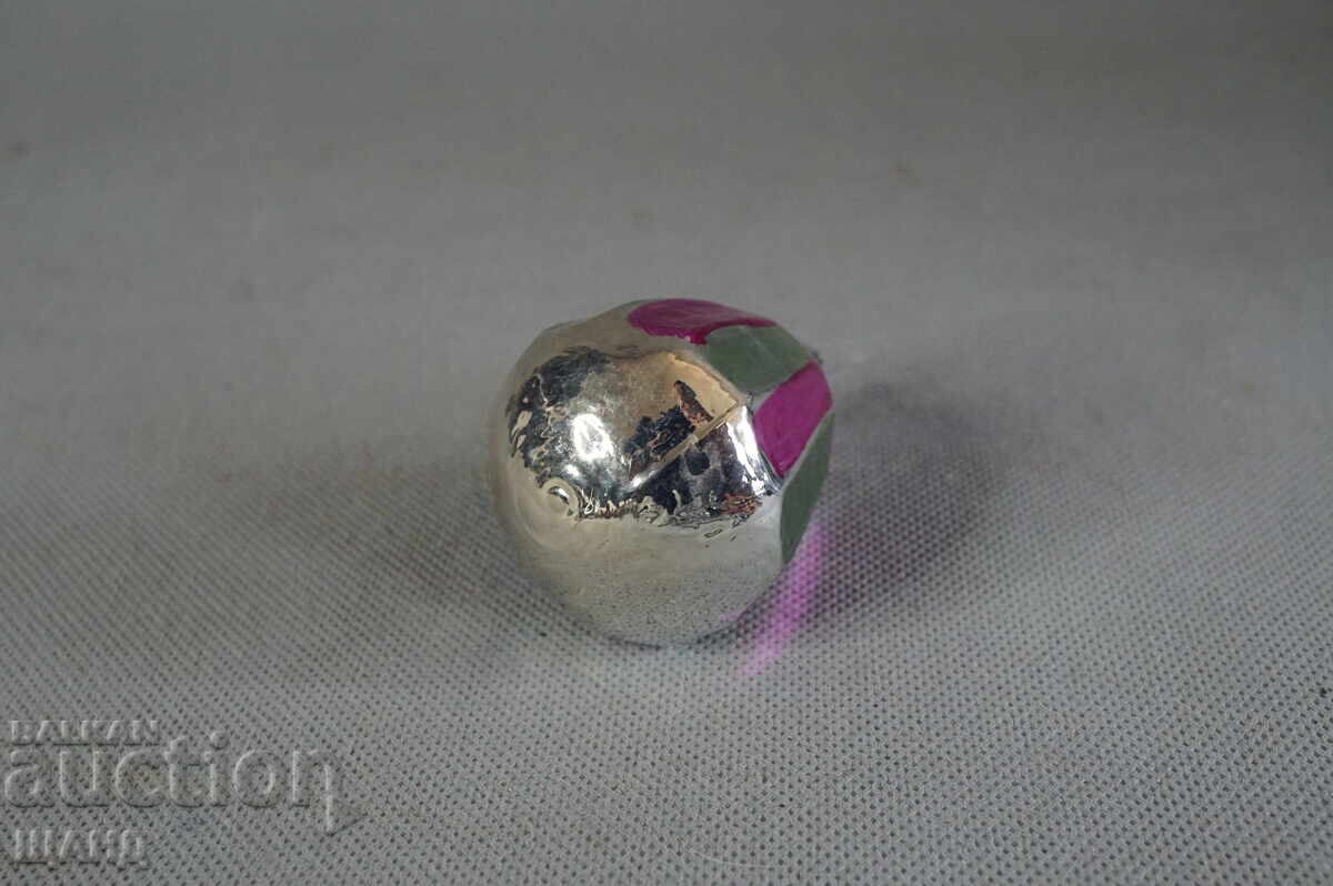 Delivery of Old clay toy figurine for Christmas tree